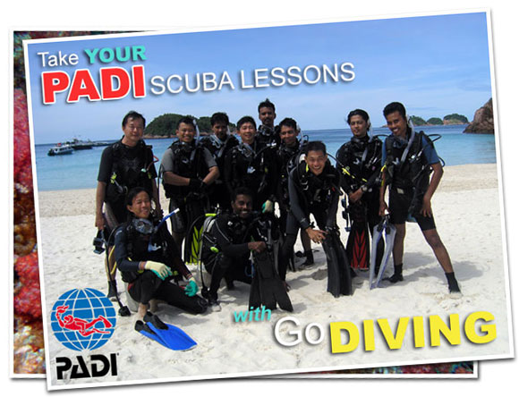 Take Your PADI Scuba Diving Lessons in Malaysia with GODIVING
