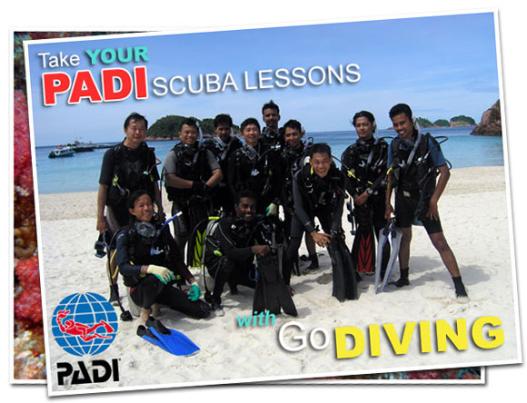 Take Your PADI Scuba Diving Lessons in Malaysia with GODIVING